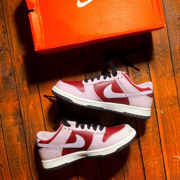 BRAND NEW Deadstock Nike Dunk Low "Pink Corduroy" 2007 317815 651 w/ OG box RARE - Picture 3 of 11